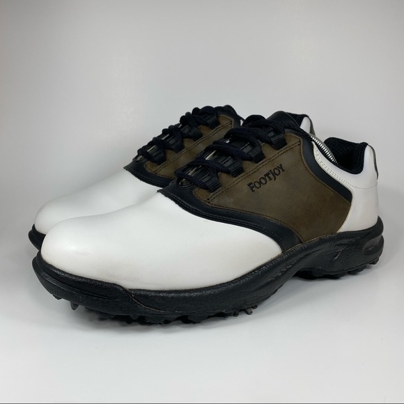 FootJoy Shoes Footjoy Greenjoys 4556 Leather Saddle Golf Spikes